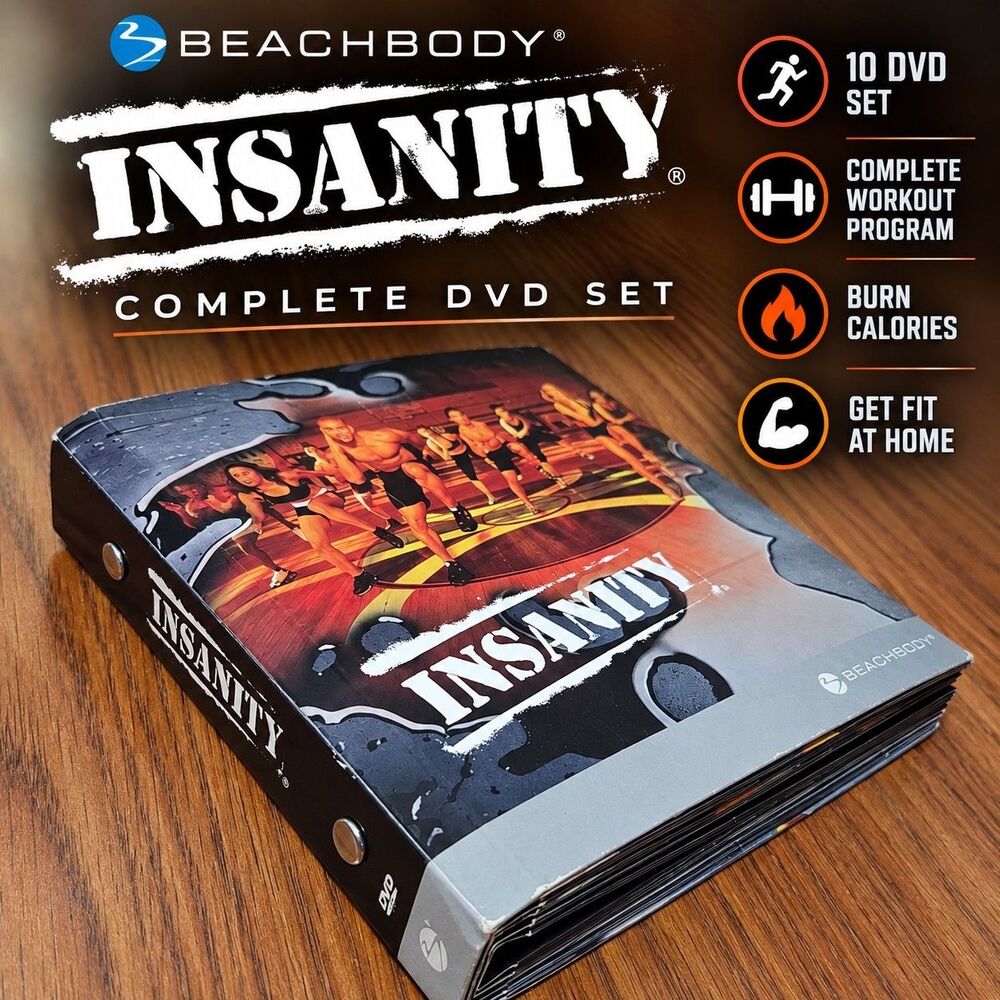 Beachbody Insanity Complete 10 DVD Set Shaun T 2011 Workout Program